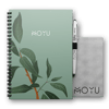 MOYU Uitwisbaar Notitieboek A5 Ringband Hardcover van Duurzaam Steenpapier Lovely Leafs