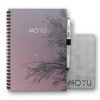 MOYU Uitwisbaar Notitieboek A5 Ringband Hardcover van Duurzaam Steenpapier Purple Paradise
