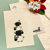 Bloom Your Message Gerecycled Kraftpapier Bloeikaart Bloemen - Schaapjes