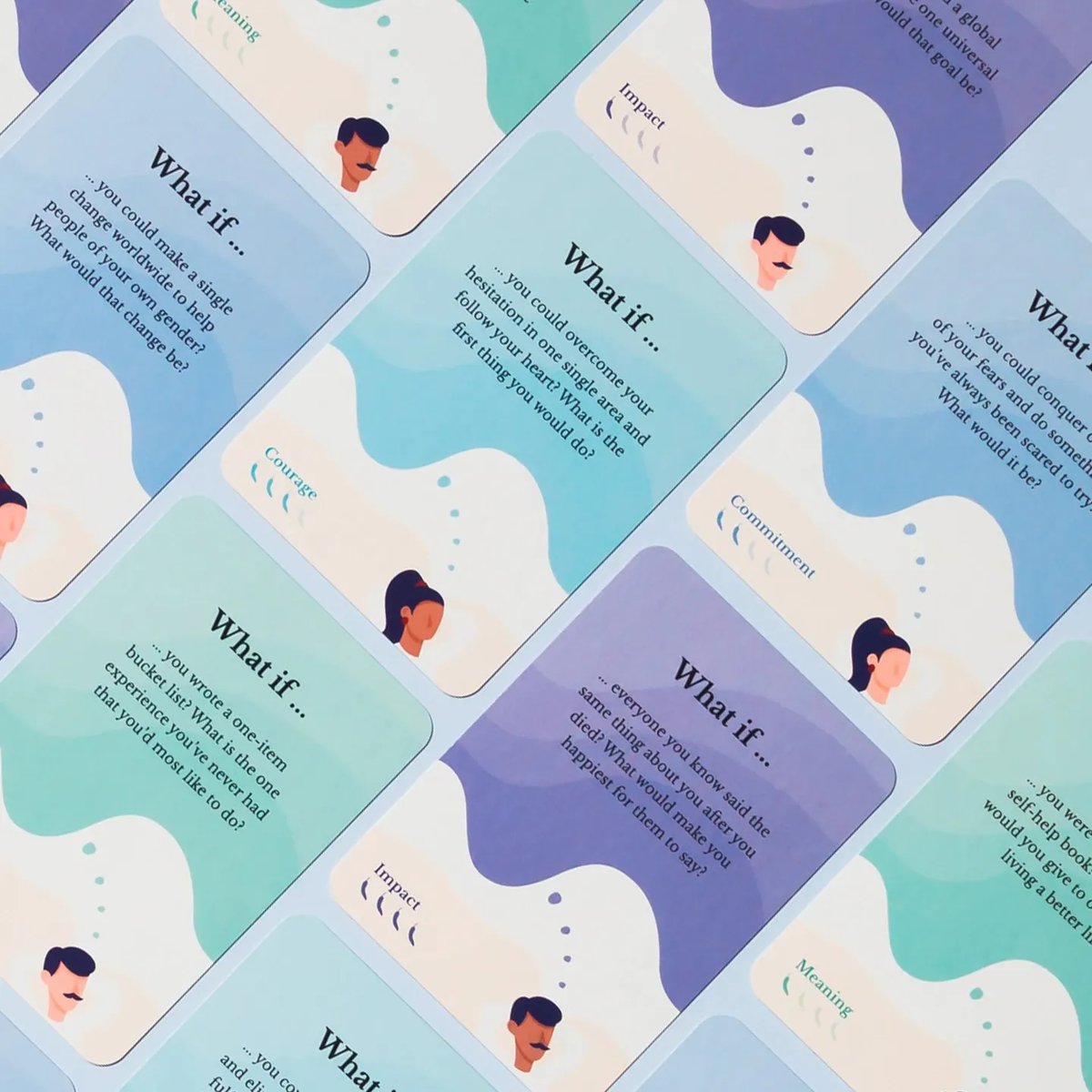 Scenario Cards Gesprekskaarten Persoonlijke Ontwikkeling Your Impact (52 kaarten) kaarten