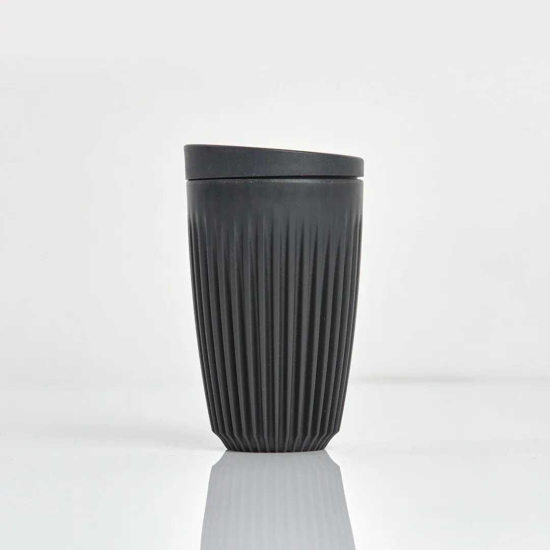Huskee Cup Large (360 ml) Charcoal met deksel