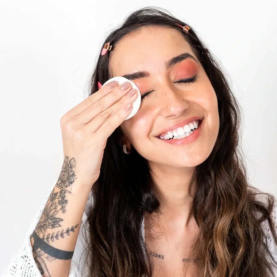 LastObject Herbruikbare Wattenschijfjes LastRound Op Gezicht