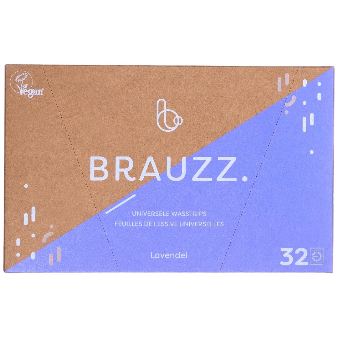 Brauzz Wasstrips (32 stuks) Lavendel verpakking