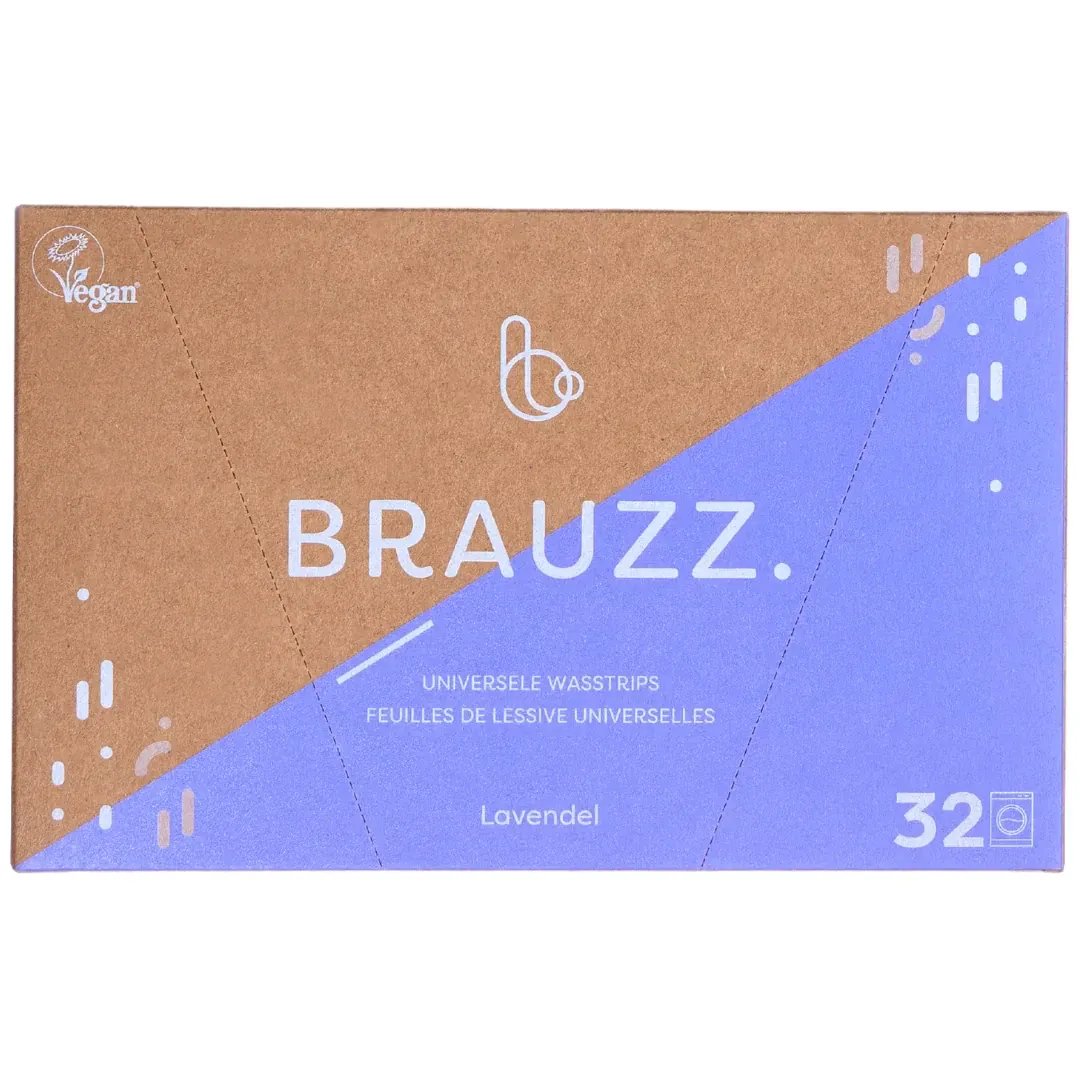 Brauzz Wasstrips (32 stuks) Lavendel verpakking