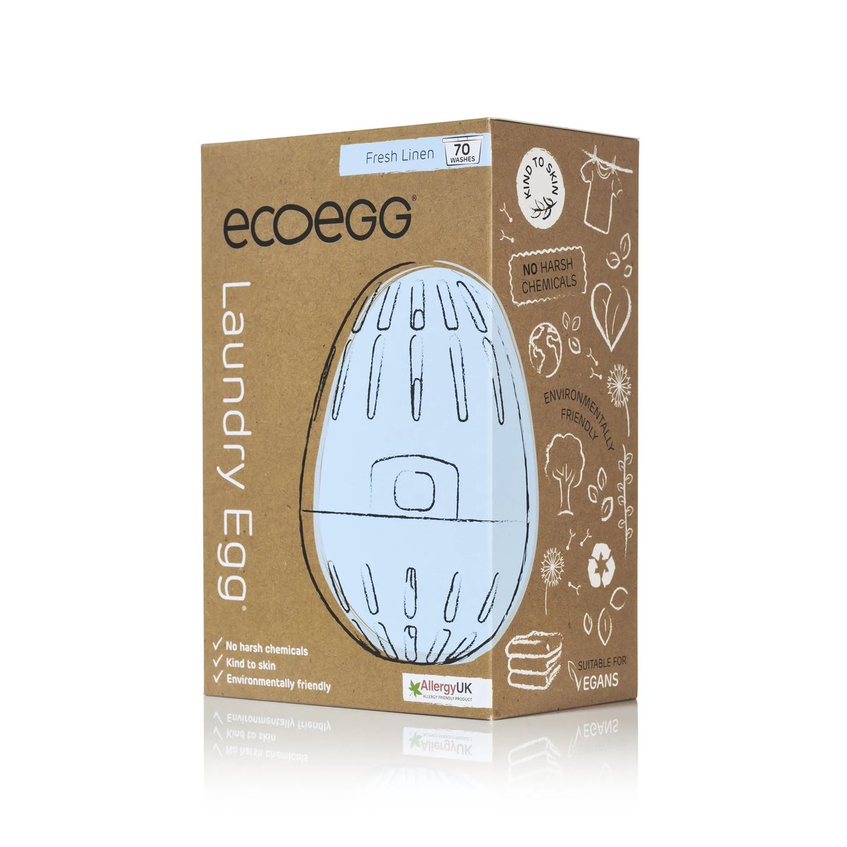 Eco Egg Wasbal (70 wasbeurten) Linnen