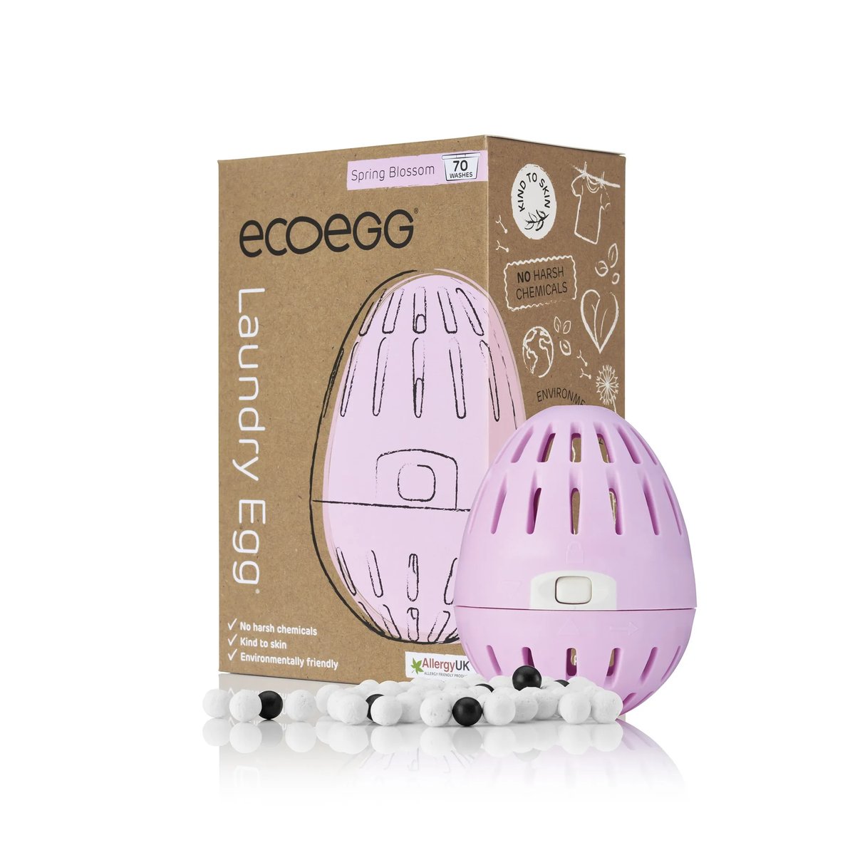Eco Egg Wasbal (70 wasbeurten) Lentebloesem wasparels