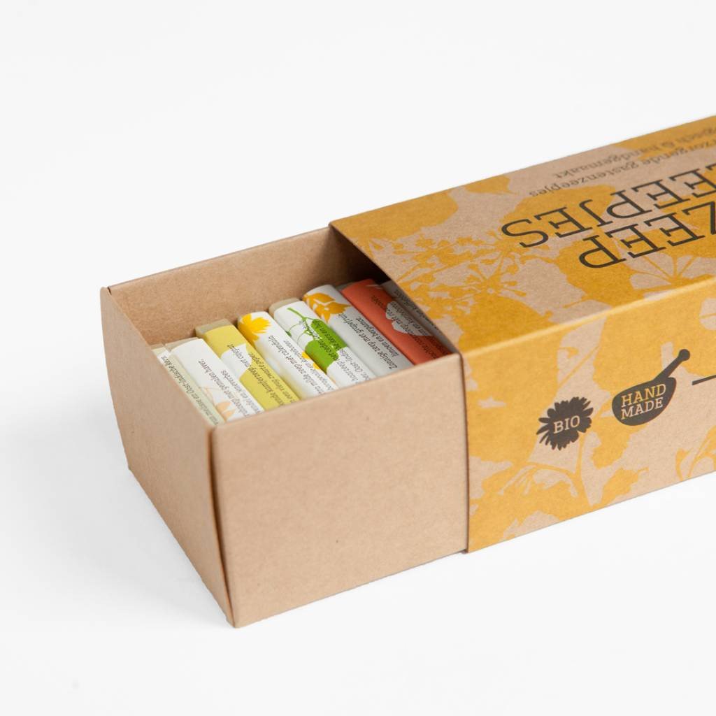 Werfzeep Cadeaudoos met 18 Minizeepjes uitschuifdoos