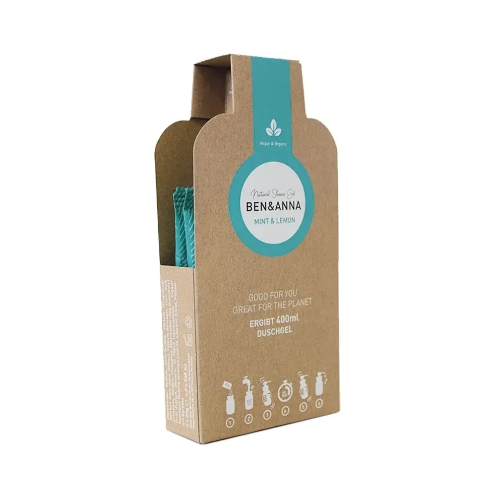 Ben & Anna Douchegel Vlokken (2 stuks) Mint & Lemon