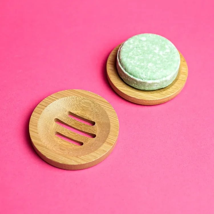 Shampoo bar bamboe zeepschaaltje met en zonder zeepje