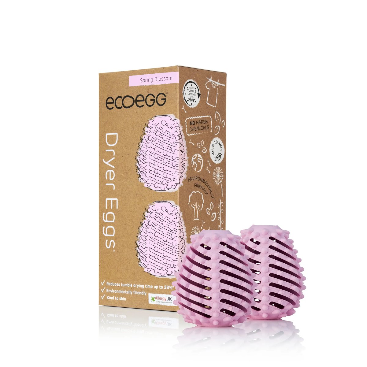Ecoegg Dryer Eggs Lentebloesem verpakking met bollen