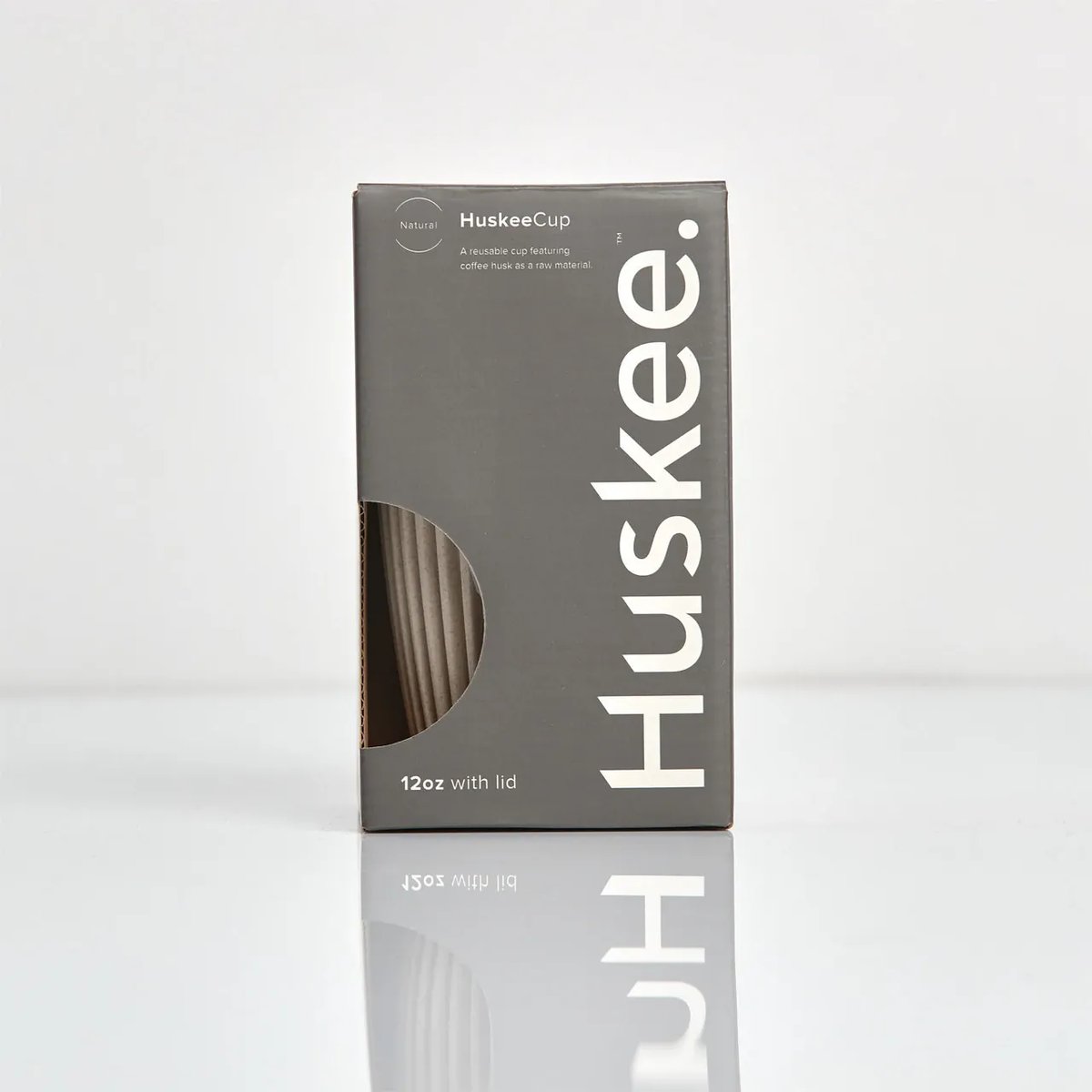 Huskee Cup Koffiebeker Natural Large in doos