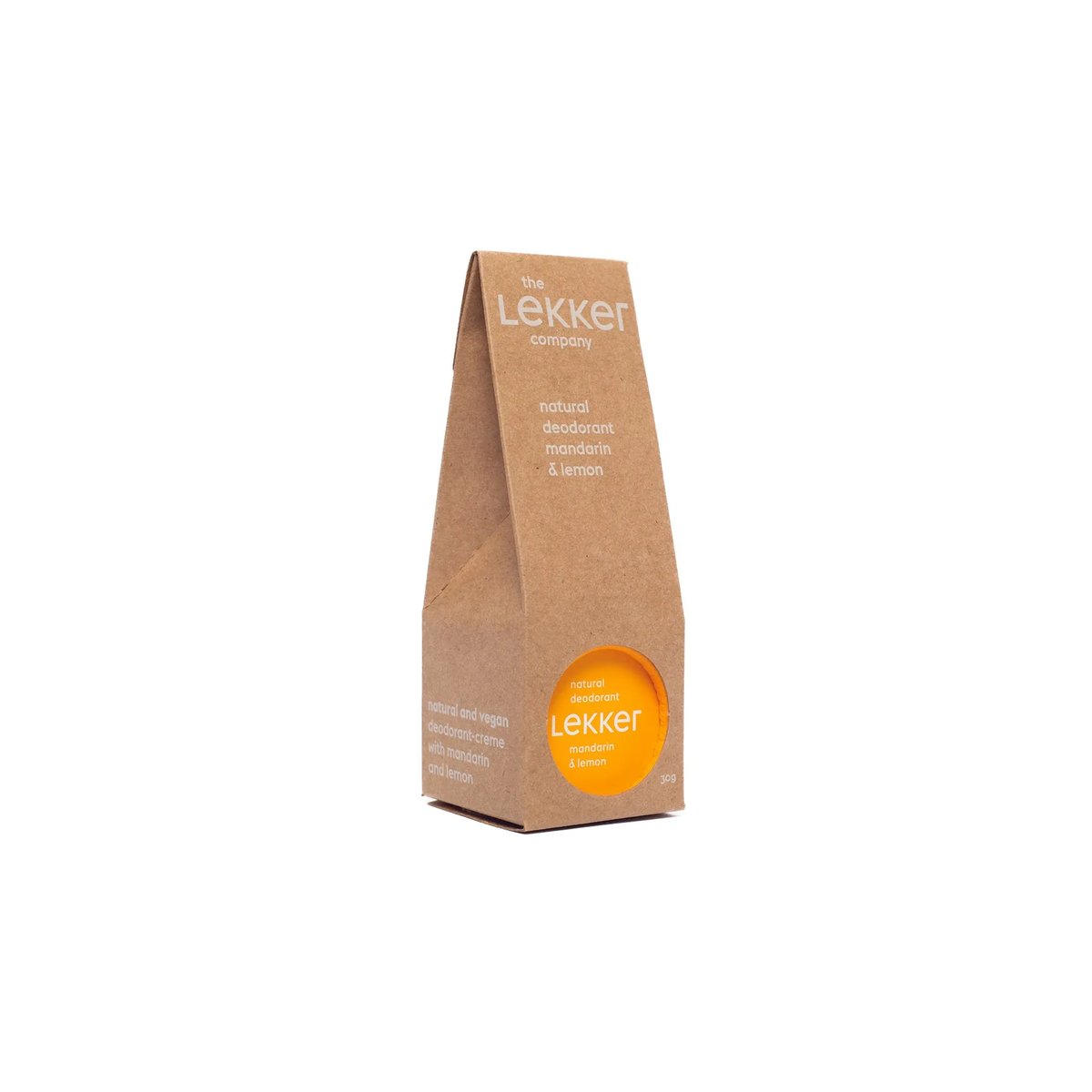 The Lekker Company Natuurlijke Deodorant  Mandarijn en Citroen