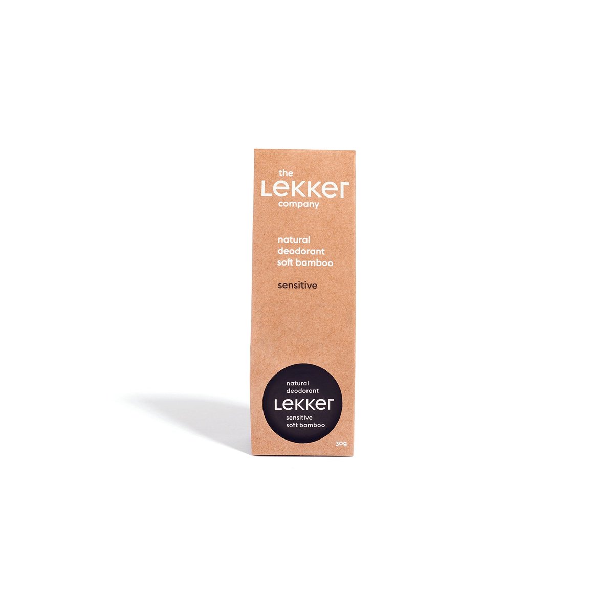 The Lekker Company Natuurlijke Deodorant Verpakking Sensitive Soft Bamboo
