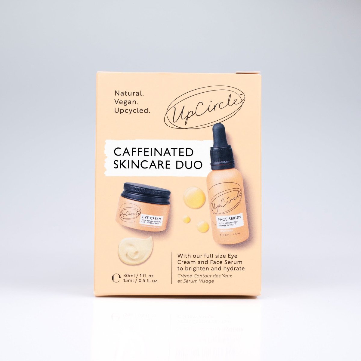 UpCircle Caffeinated Skincare Duo doosje