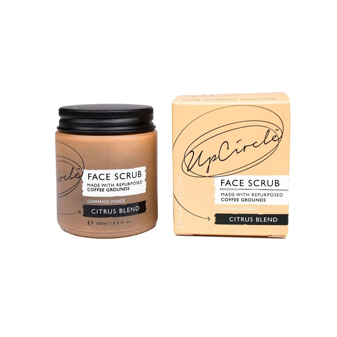 UpCircle Koffie Gezichtsscrub (100 ml) Citrus Blend