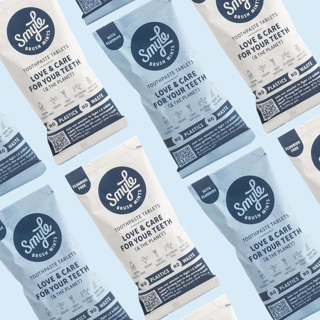 Smyle Tandpasta Tabletten Refill Fluor en Fluorvrij
