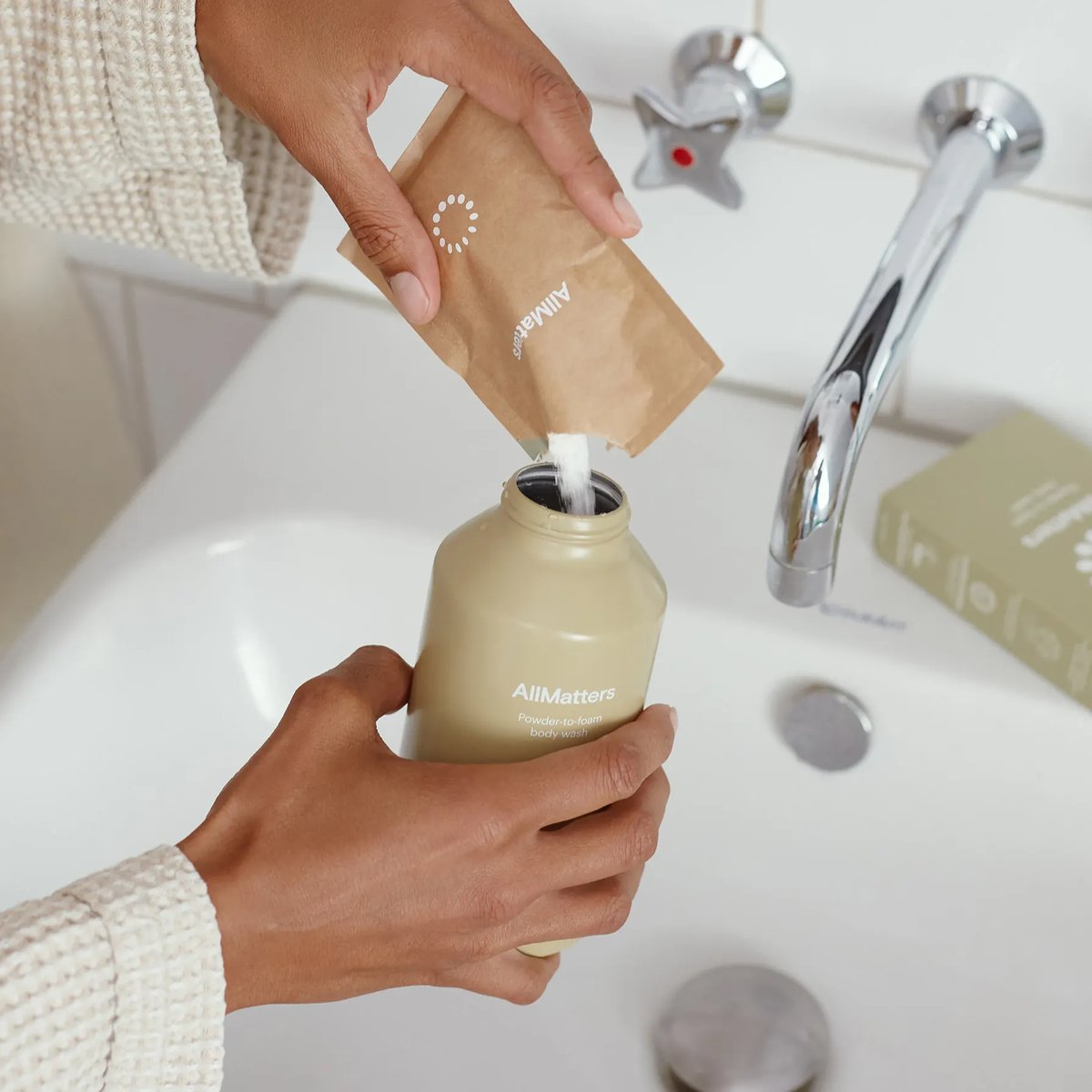 AllMatters Body Wash Refills poeder in fles