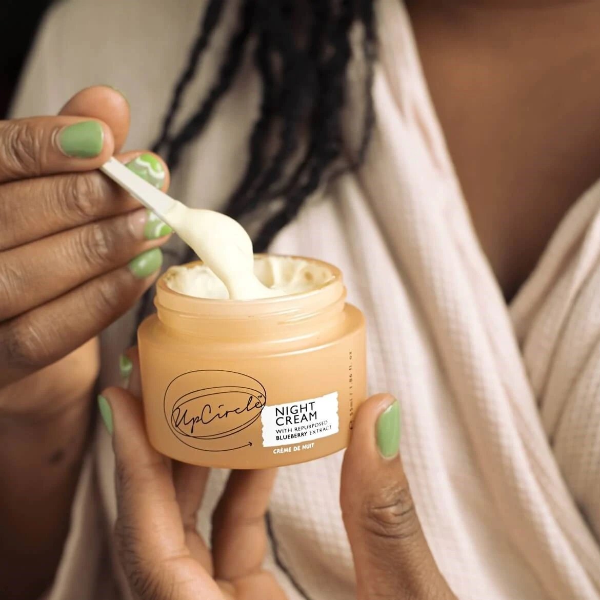UpCircle Nachtcrème met Bosbessenextract en Hyaluronzuur creme