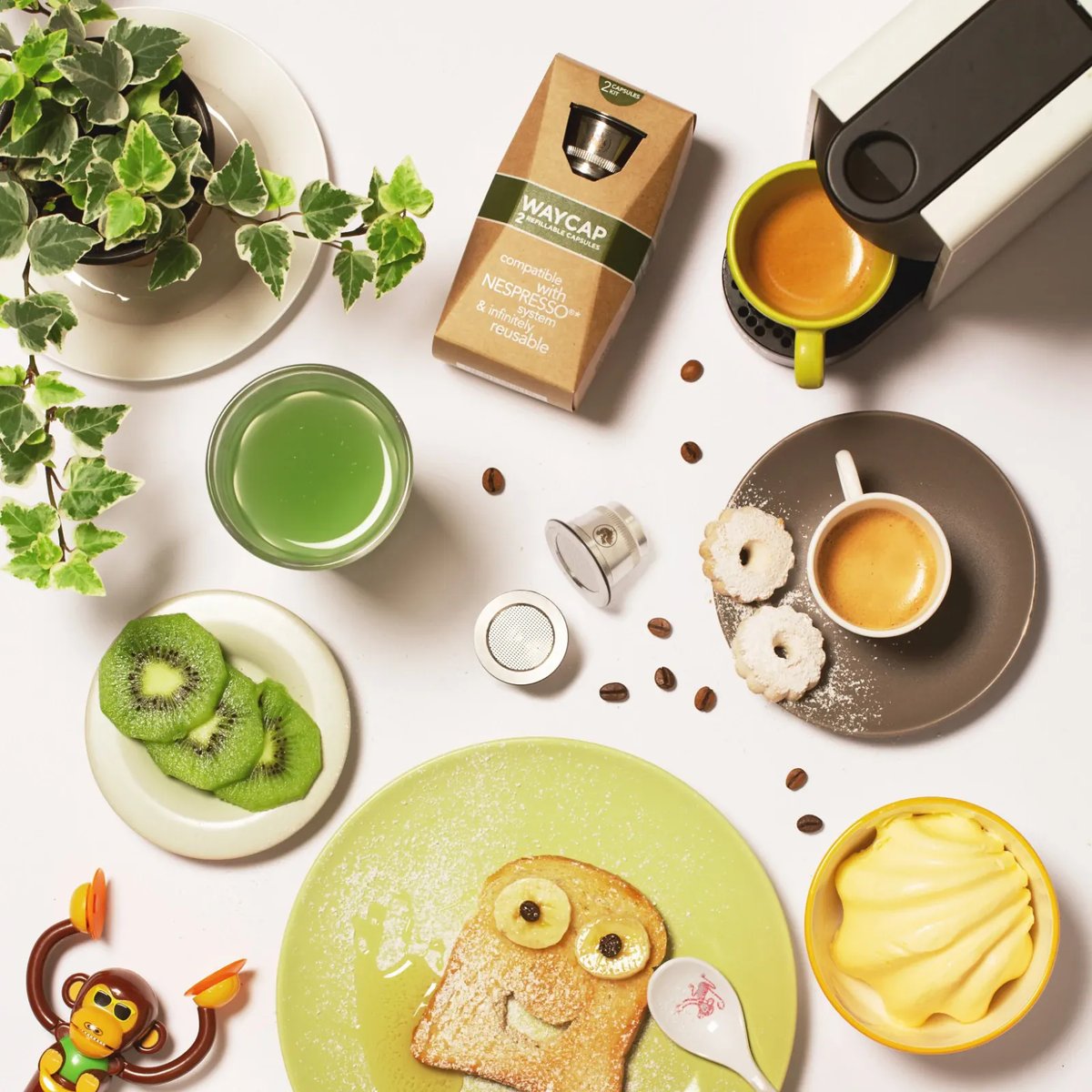 WayCap Nespresso Hervulbare Cups 2 cups sfeer 1