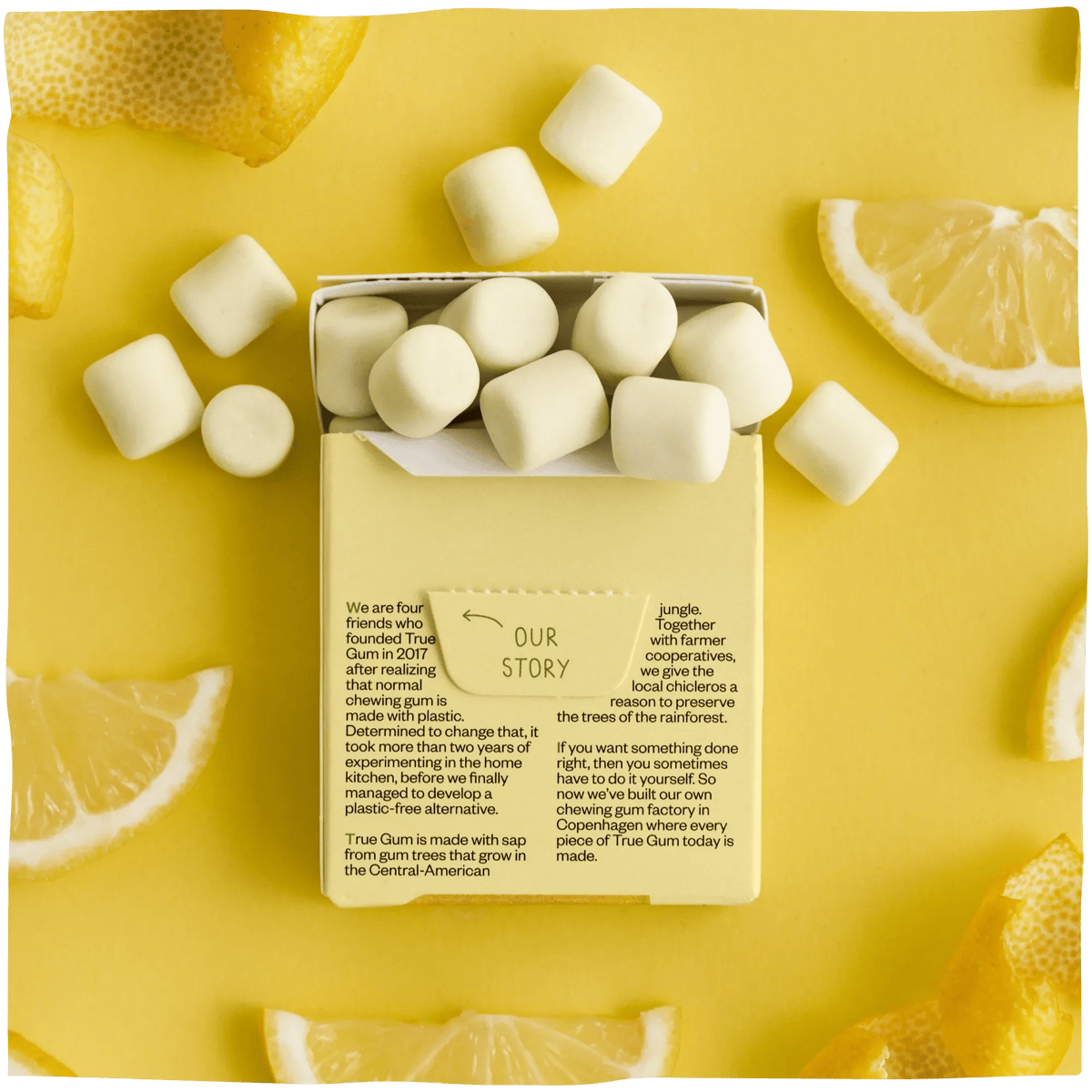 True Gum - Lemon achterkant