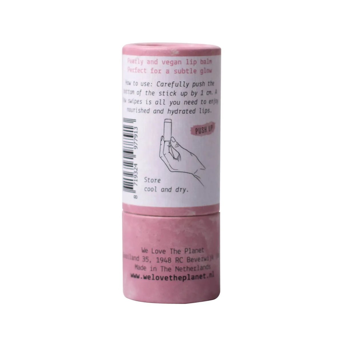 We Love The Planet Natuurlijke Lippenbalsem - Velvet Shine (vegan) achterkant