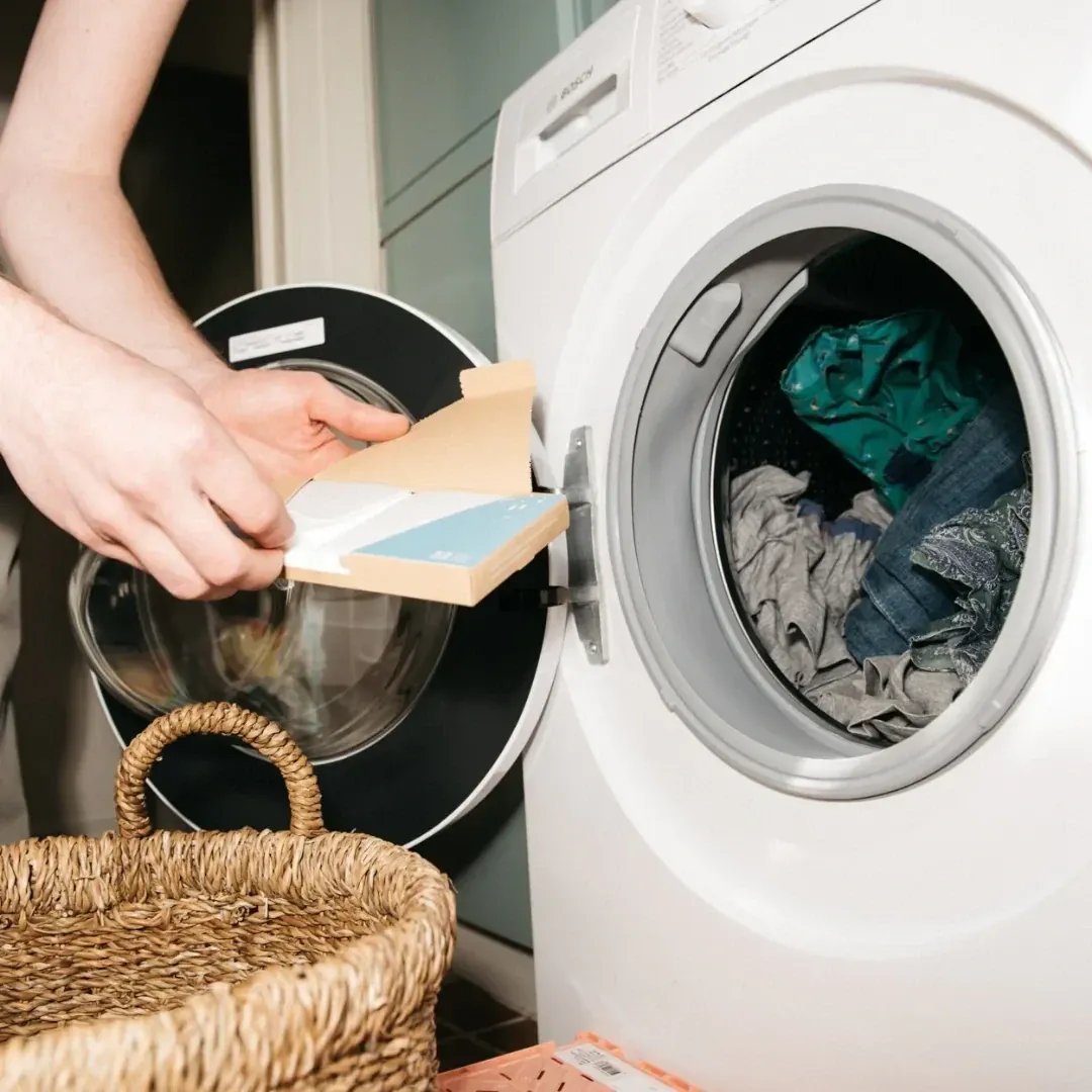 Brauzz wasstrips bij wasmachine