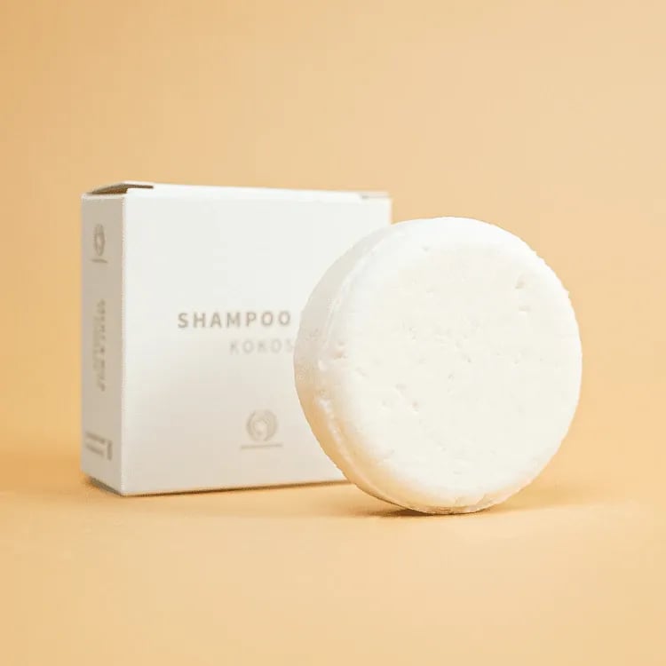 Shampoo Bar Kokos bar met kartonnen verpakking