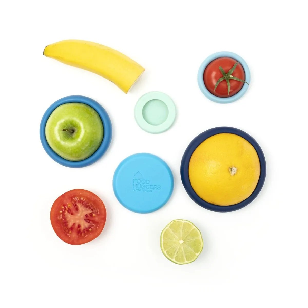 Food Huggers mix (5 stuks) - Ice Blue met fruit