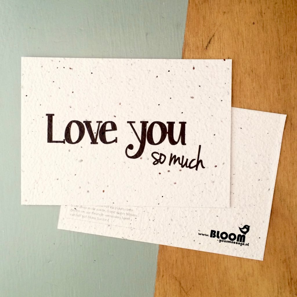 Bloom Your Message Bloeikaart Wildbloemen - Love You So Much