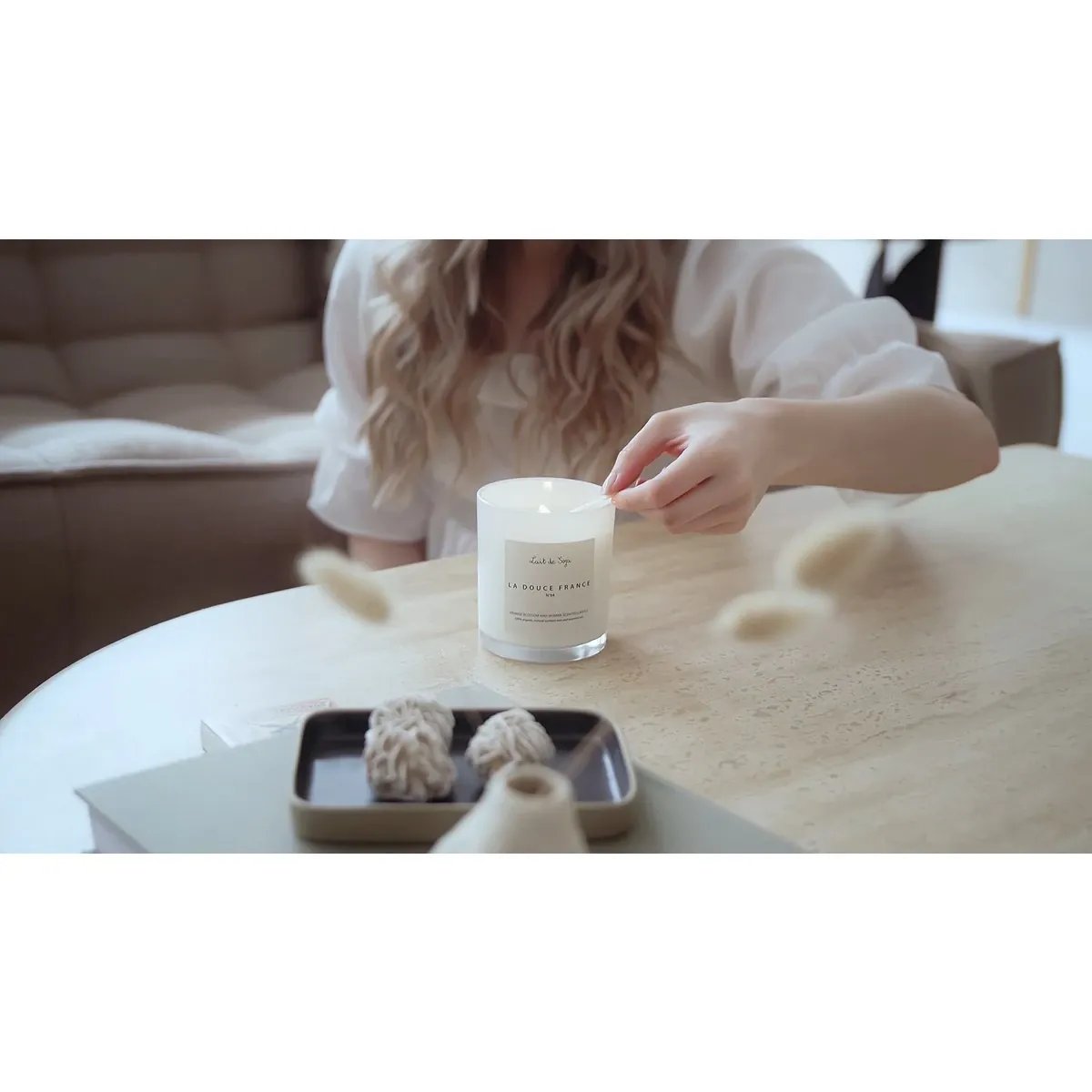 Lait de Soja sfeerbeeld op tabel