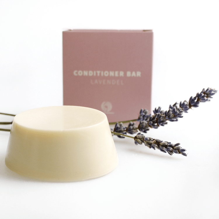 Shampoobars conditioner bar lavendel met verpakking