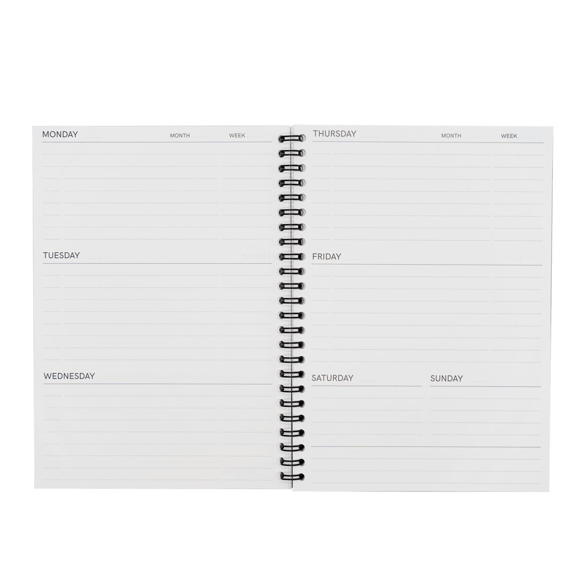 MOYU Uitwisbaar Notitieboek bladzijde weekplanner
