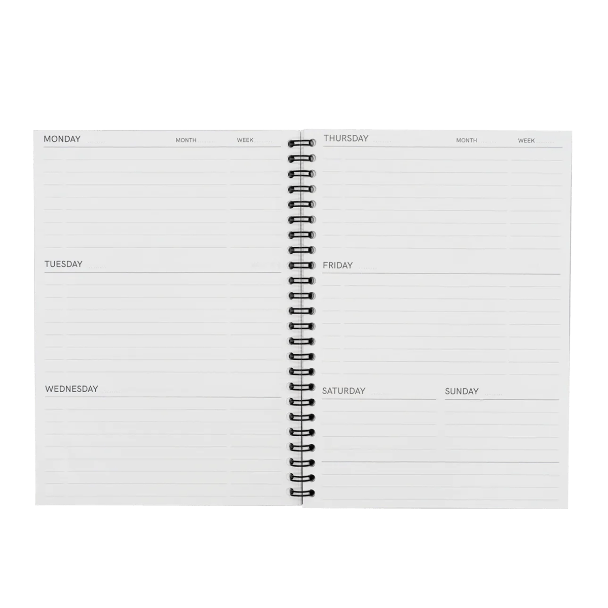 MOYU Uitwisbaar Notitieboek bladzijde weekplanner