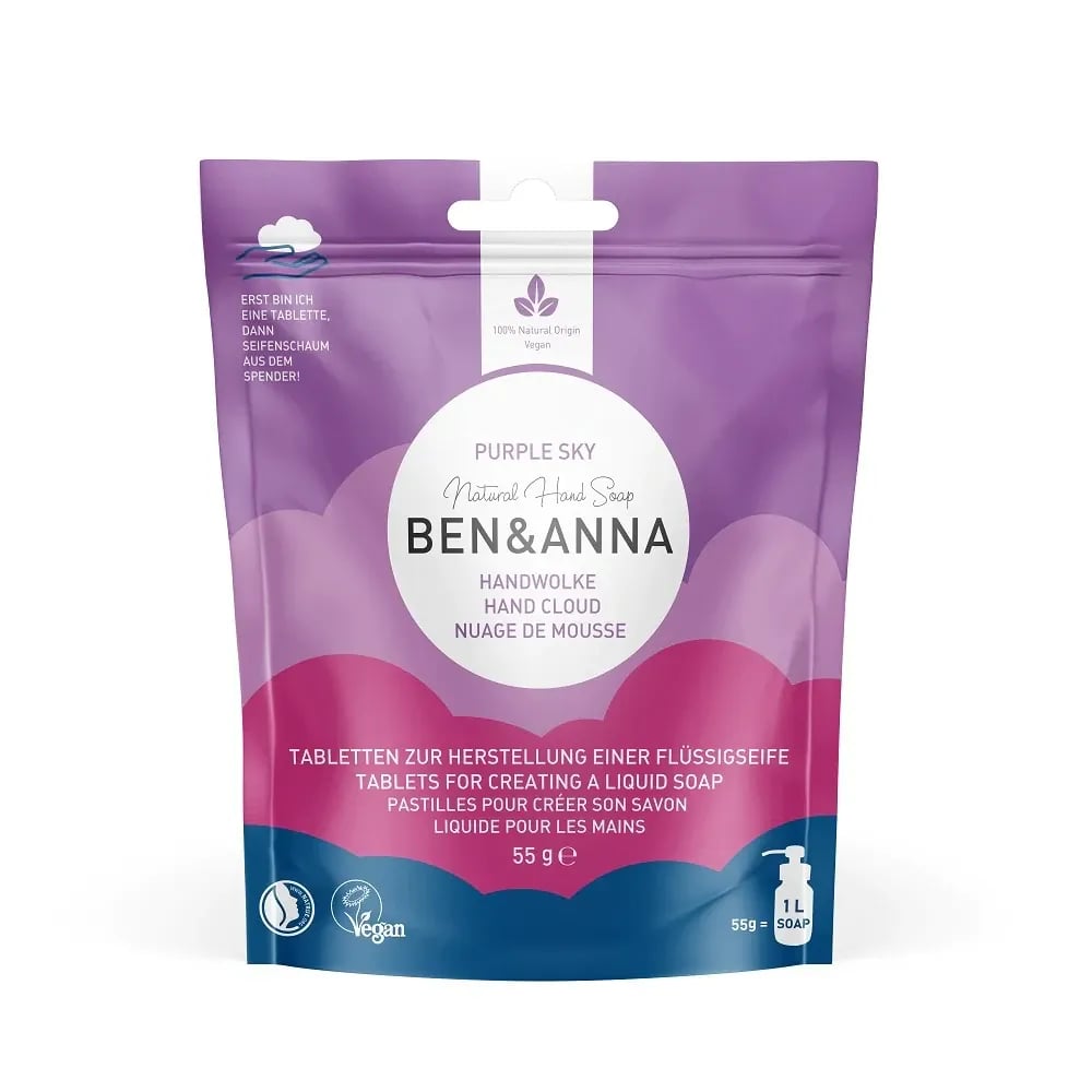 Ben & Anna Handzeep Wolken Tabletten - Purple Sky