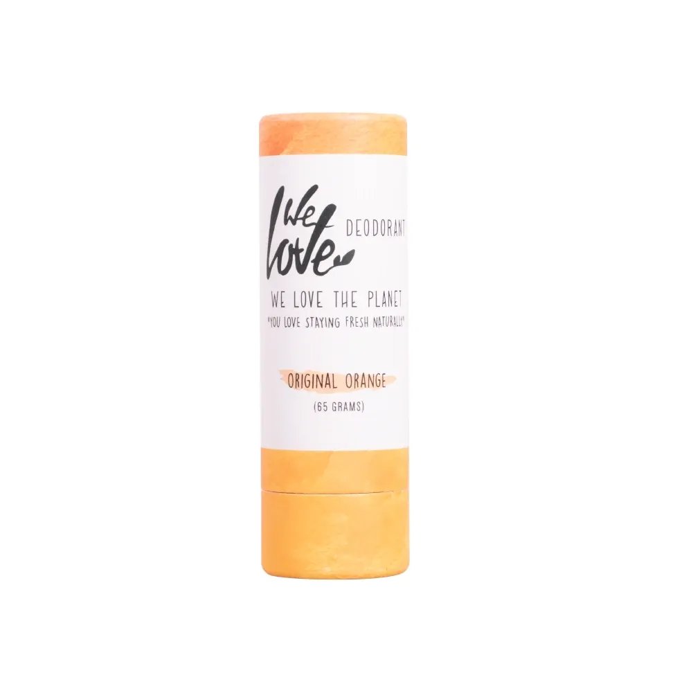 We Love The Planet - Natuurlijke deodorant stick - Original Orange voorkant
