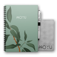 MOYU Uitwisbaar Notitieboek A5 Ringband Hardcover van Duurzaam Steenpapier Lovely Leafs