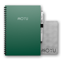 MOYU Uitwisbaar Notitieboek A5 Ringband Hardcover van Duurzaam Steenpapier Go Green