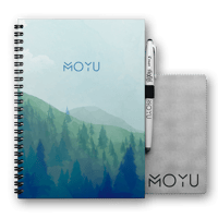 MOYU Uitwisbaar Notitieboek A5 Ringband Hardcover van Duurzaam Steenpapier Misty Mountain