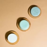 Shampoo bar bamboe zeepschaaltje met zeepjes