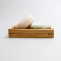 Shampoobars Bamboe zeepbakje met zeepjes