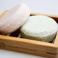 Shampoobars Bamboe zeepbakje van zijkant