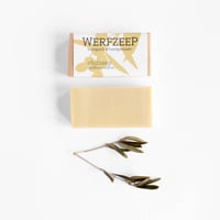 Werfzeep - Olijfzeep met verpakking en olijftakje