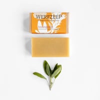 Werfzeep - Honingzeep met verpakking en takje