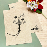 Bloom Your Message Gerecycled Kraftpapier Bloeikaart Bloemen - Boeket