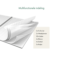 Uitwisbaar Notitieboek Uitleg binnenkant