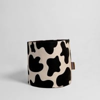 Baski Handgemaakte Plantenmand Biologisch Katoen (22 x 22 cm) Cow Pattern