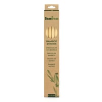 Bamboe rietjes 6 stuks van 22cm in verpakking