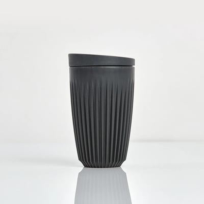 Huskee Cup Large (360 ml) Charcoal met deksel
