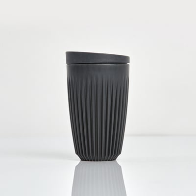 Huskee Cup Large (360 ml) Charcoal met deksel