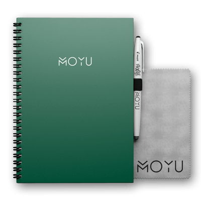 MOYU Uitwisbaar Notitieboek A5 Ringband Hardcover van Duurzaam Steenpapier Go Green